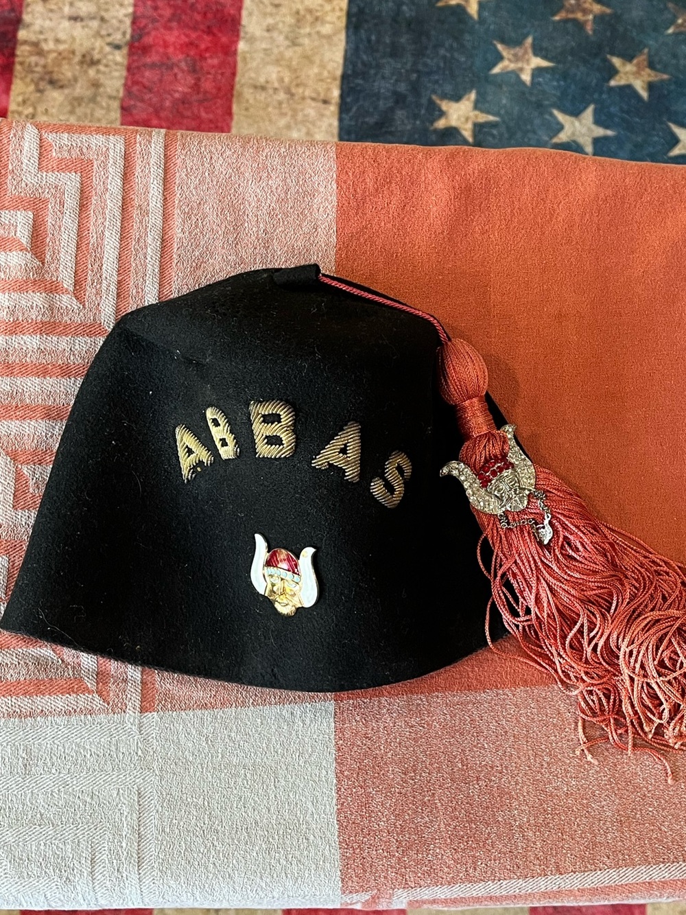 Vintage Masonic ABBA Shriner Temple Hat